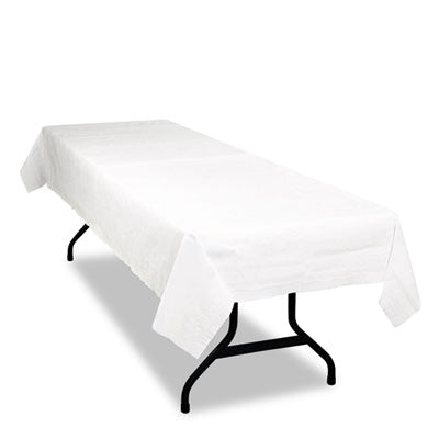 TBLPT549WH Table Set Poly Tissue Table Cover, 54" X 108", White, 6/pack