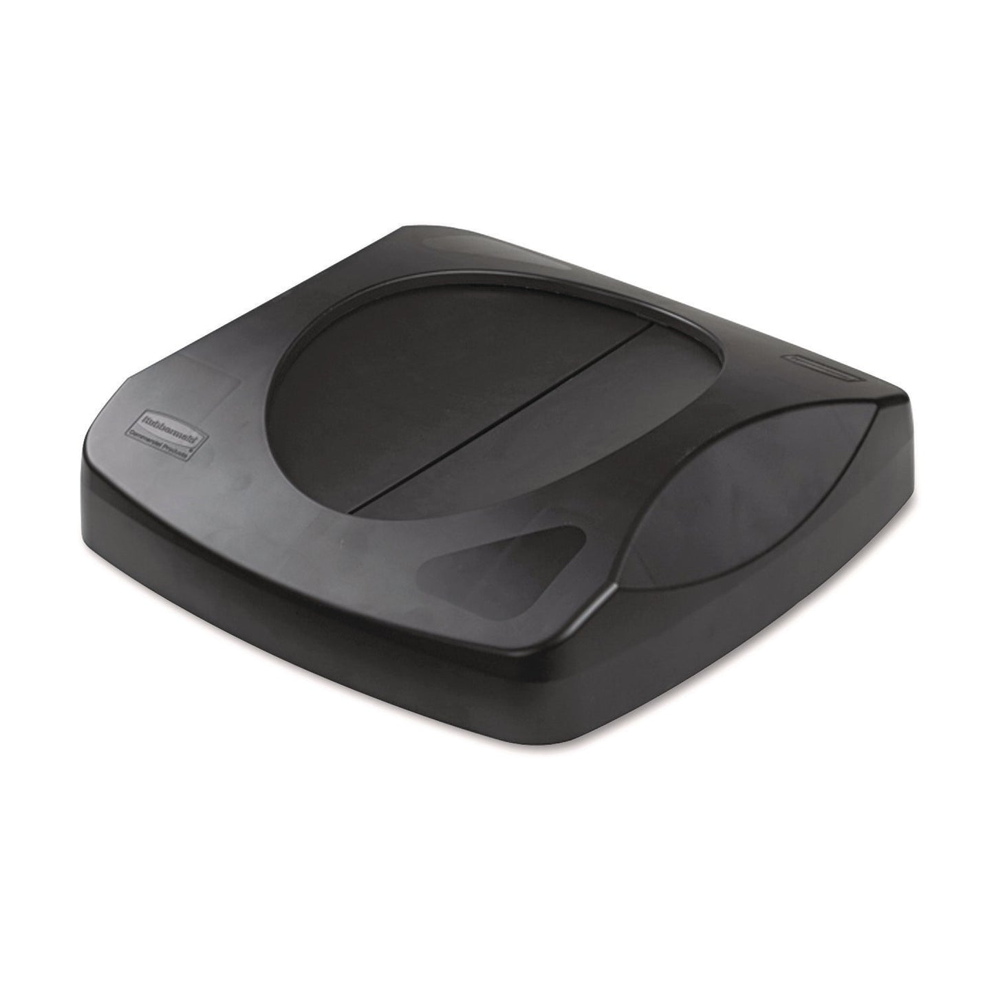 RCP268988BK Swing Top Lid For Untouchable Recycling Center, 16" Square, Black RUBBERMAID COMMERCIAL PROD.