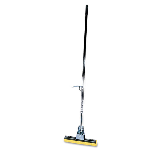 RCP6435BZE Steel Sponge Mop, 12" Wide Yellow Cellulose Sponge Head, Bronze Steel Handle