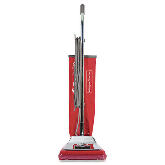 EURSC888N Tradition Upright Vacuum Sc888k, 12" Cleaning Path, Chrome/red
