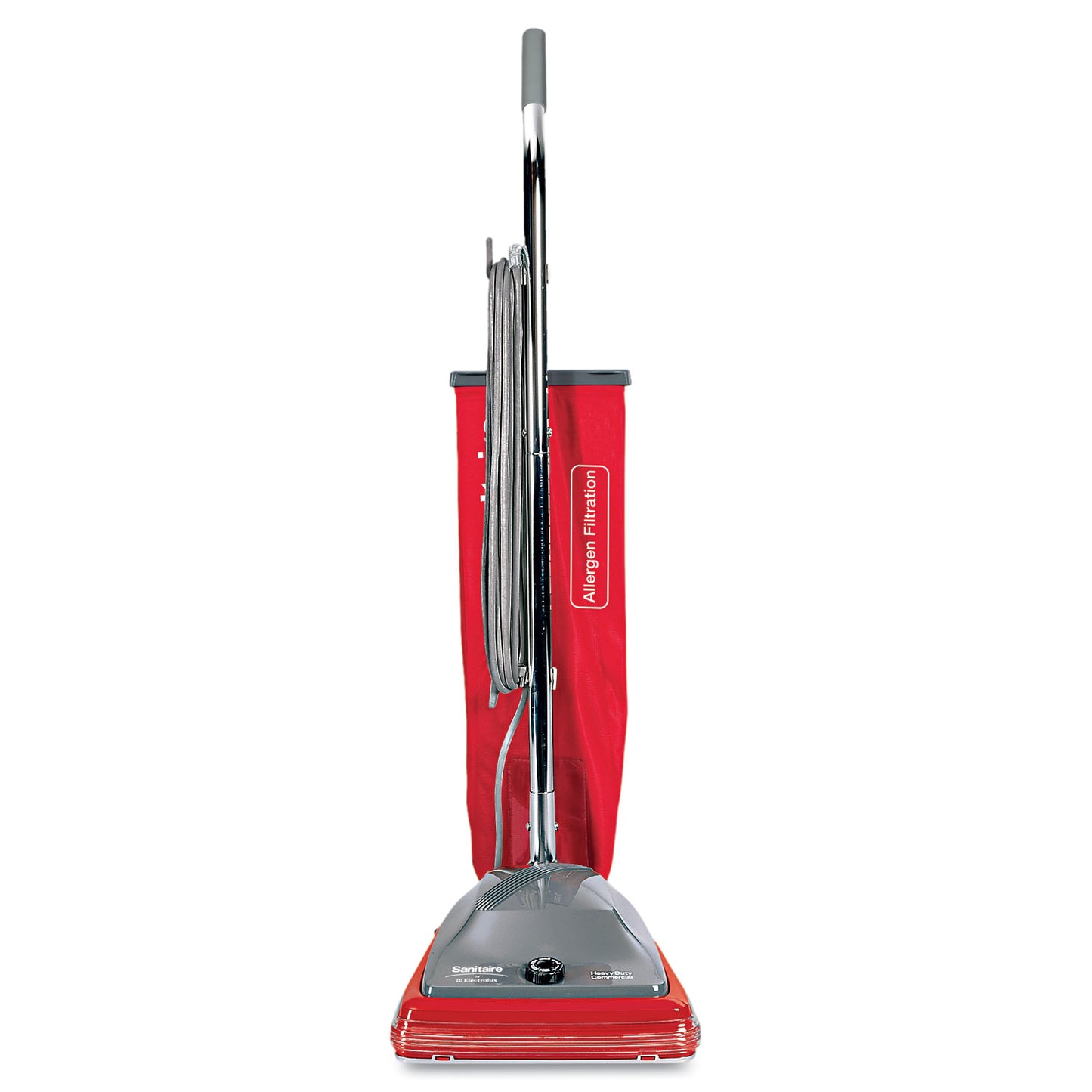 EURSC688B Tradition Upright Vacuum Sc688a, 12" Cleaning Path, Gray/red