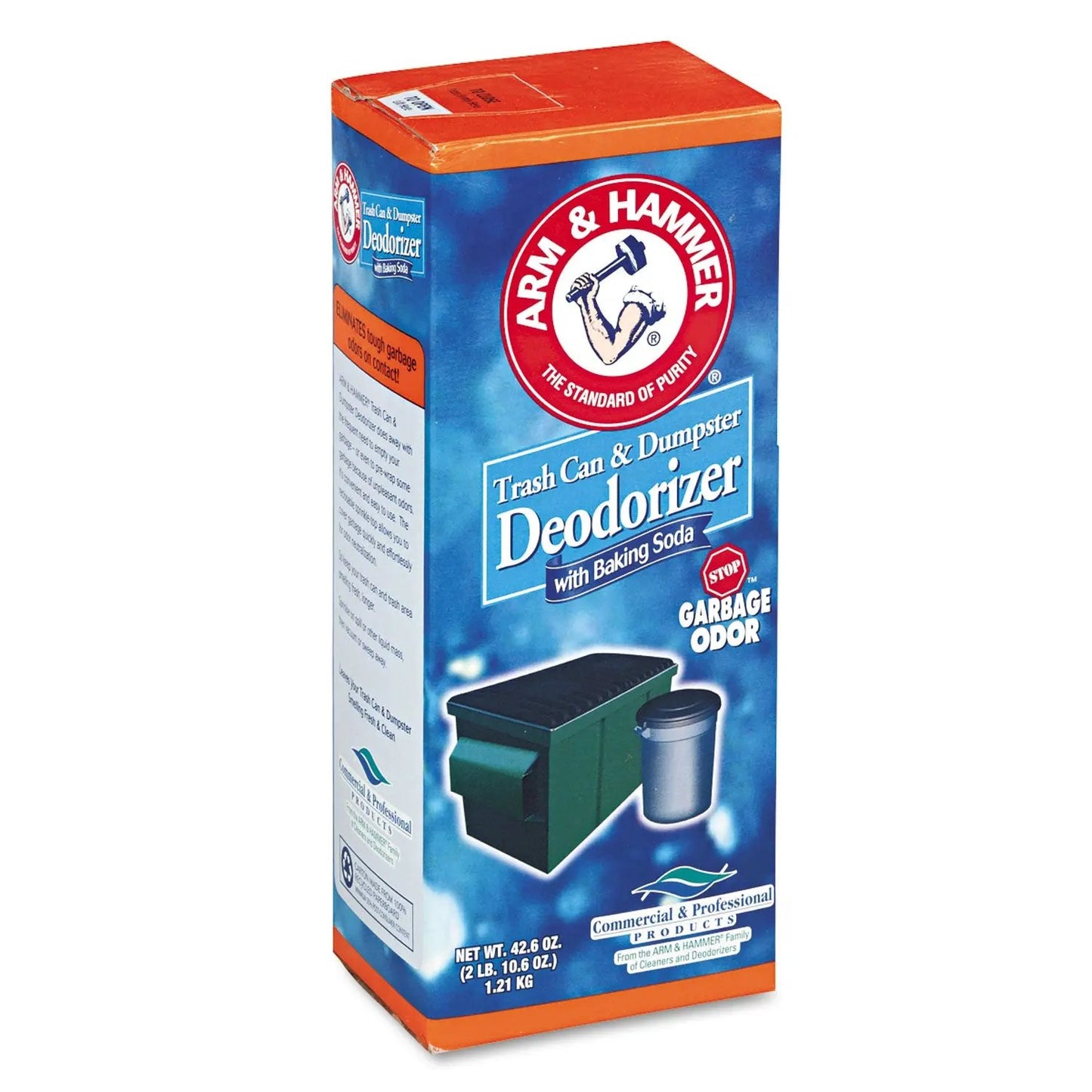 CDC3320084116 Trash Can and Dumpster Deodorizer, Sprinkle Top, Original, 42.6 oz Powder Arm & Hammer