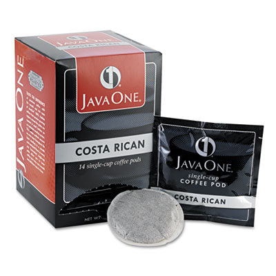 JAV30400 Coffee Pods, Estate Costa Rican Blend, Single Cup, 14/box