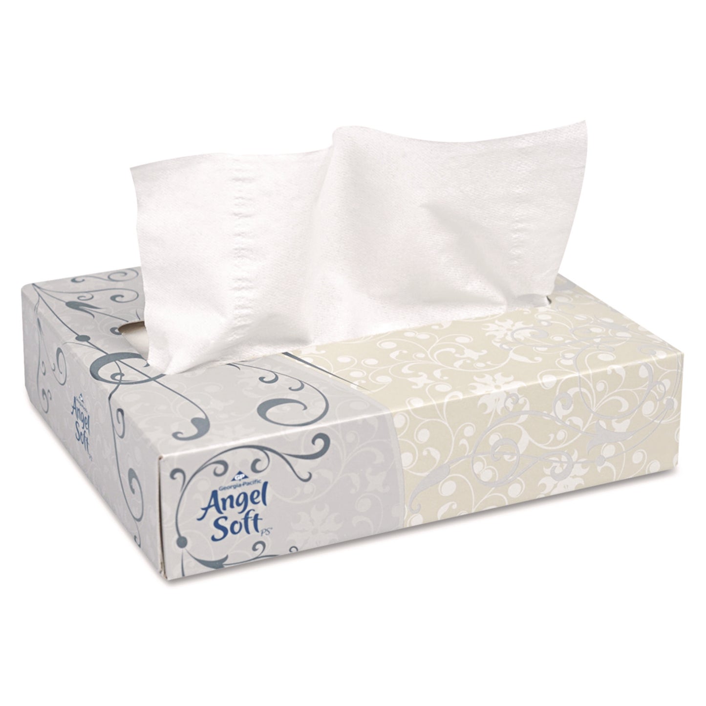 GPC48550 Angel Soft ps Facial Tissue, 2-Ply, White, 50 Sheets/Box, 60 Boxes/Carton