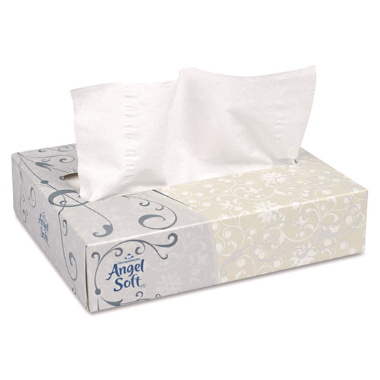 GPC48550 Angel Soft ps Facial Tissue, 2-Ply, White, 50 Sheets/Box, 60 Boxes/Carton