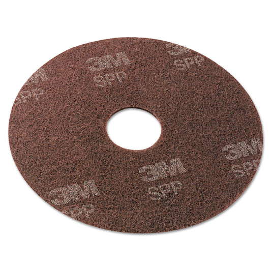 MMMSPP13 Surface Preparation Pad, 13" Diameter, Maroon, 10/carton