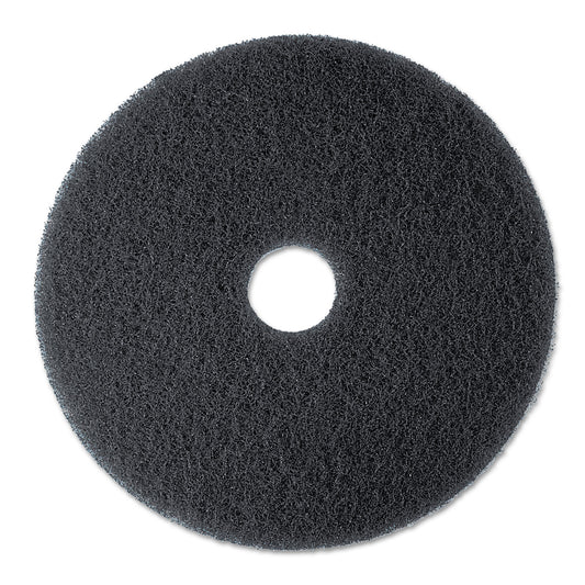 MMM08278 Low-Speed High Productivity Floor Pads 7300, 20" Diameter, Black, 5/carton