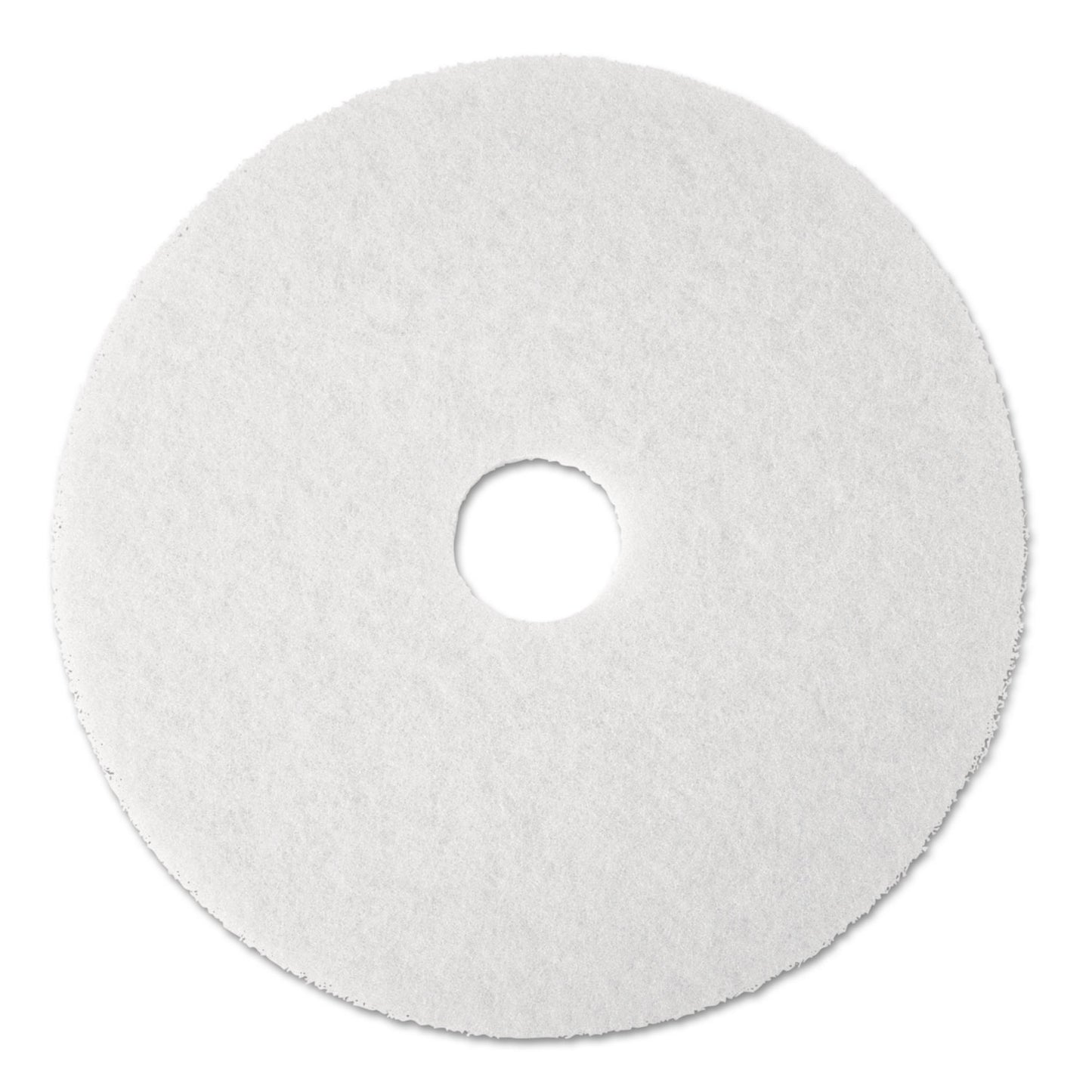 Low-Speed Super Polishing Floor Pads 4100, 20" Diameter, White, 5/carton MMM