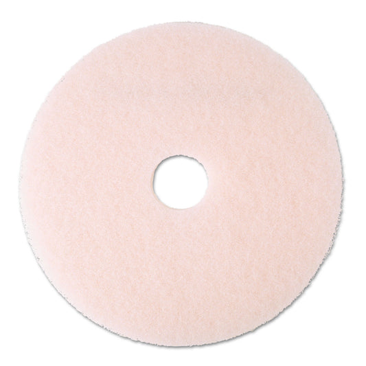 MMM25858 Ultra High-Speed Eraser Floor Burnishing Pad 3600, 20" Diameter, Pink, 5/carton