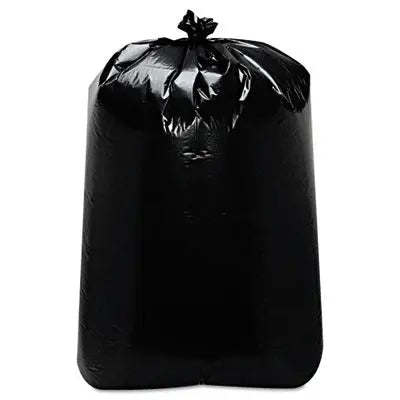 TRNML3858X Low-Density Can Liners, 60 gal, 1.6 mil, 22" x 58", Black, Flat Pack, 100/Carton TRINITY PLASTICS INC.
