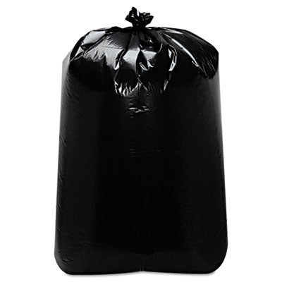TRNML3858X Low-Density Can Liners, 60 gal, 1.6 mil, 22" x 58", Black, Flat Pack, 100/Carton