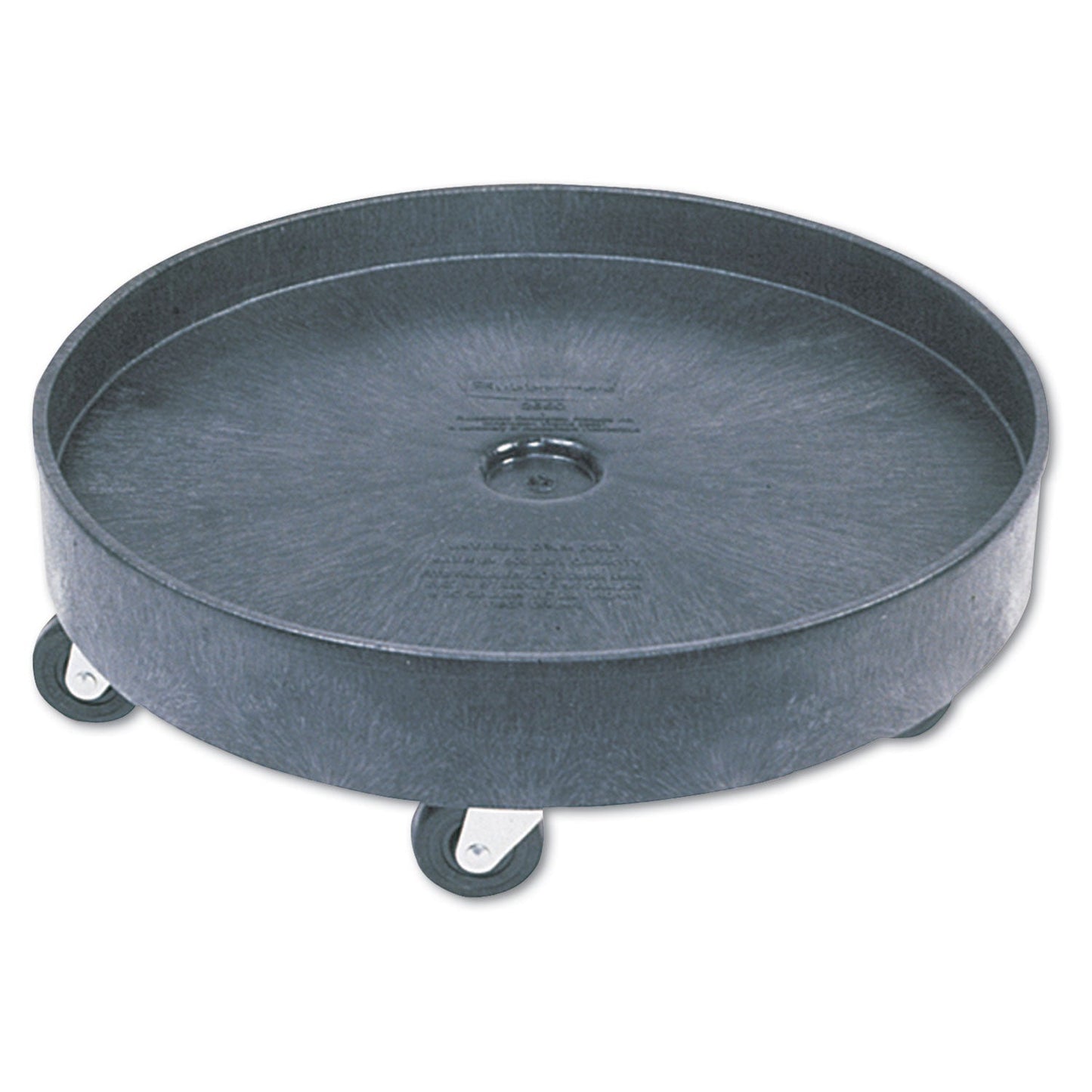RCP2650BLA Brute Container Universal Drum Dolly, 500 Lb Capacity, 24.38 X 7.13, Black RUBBERMAID COMMERCIAL PROD.