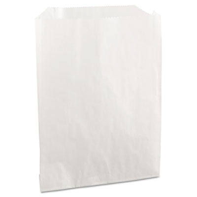 BGC450019 Grease-Resistant Single-Serve Bags, 6" x 0.75" x 7.25", White, 2,000 Bags/Carton