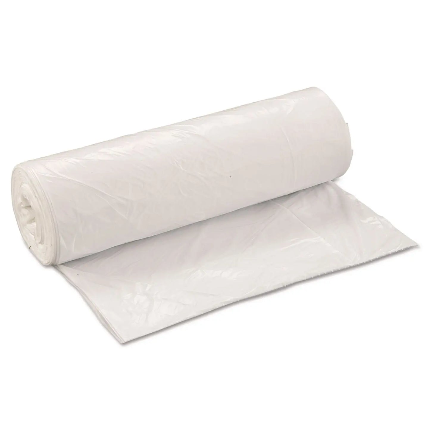 IBSSL4046XHW2 Low-Density Commercial Can Liners, 45 gal, 0.7 mil, 40" x 46", White, Interleaved Roll, 25 Bags/Roll, 4 Rolls/Carton Inteplast Group