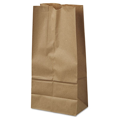 BAGGK16500 Grocery Paper Bags, 16# Size, 40# Basis Weight, 7.75" x 4.75" x 16", Kraft, 500/Bundle ROSS & WALLACE PAPER PRODUCTS, INC.