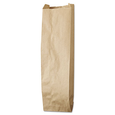 BAGLQQUART500 Liquor-Takeout Quart-Sized Paper Bags, Quart Size, 35# Basis Weight, 4.25" x 2.5" x 16", Kraft, 500/Bundle