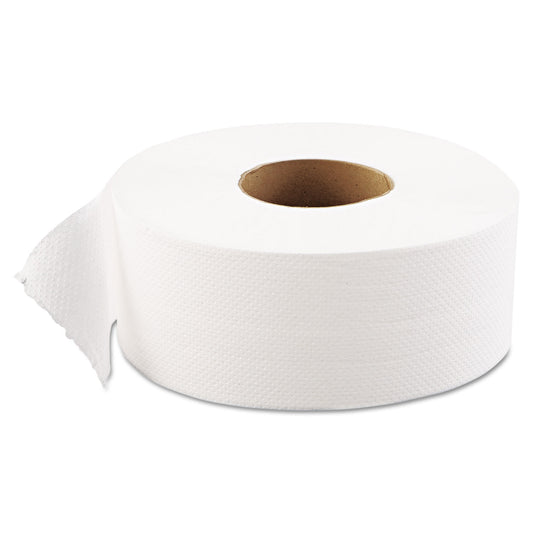 GEN1511 JRT Jumbo-Junior Bath Tissue, Septic Safe, 1-Ply, 3.3" x 1,200 ft, White, 12 Rolls/Carton