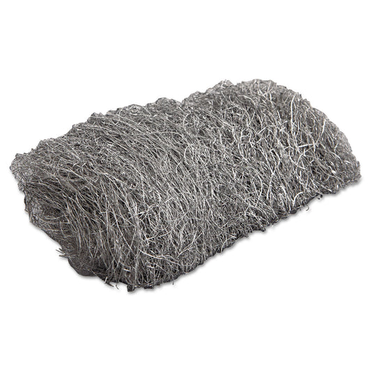 GMA117006 Industrial-Quality Steel Wool Hand Pads, #3 Medium, Steel Gray, 16 Pads/sleeve, 12 Sleeves/carton