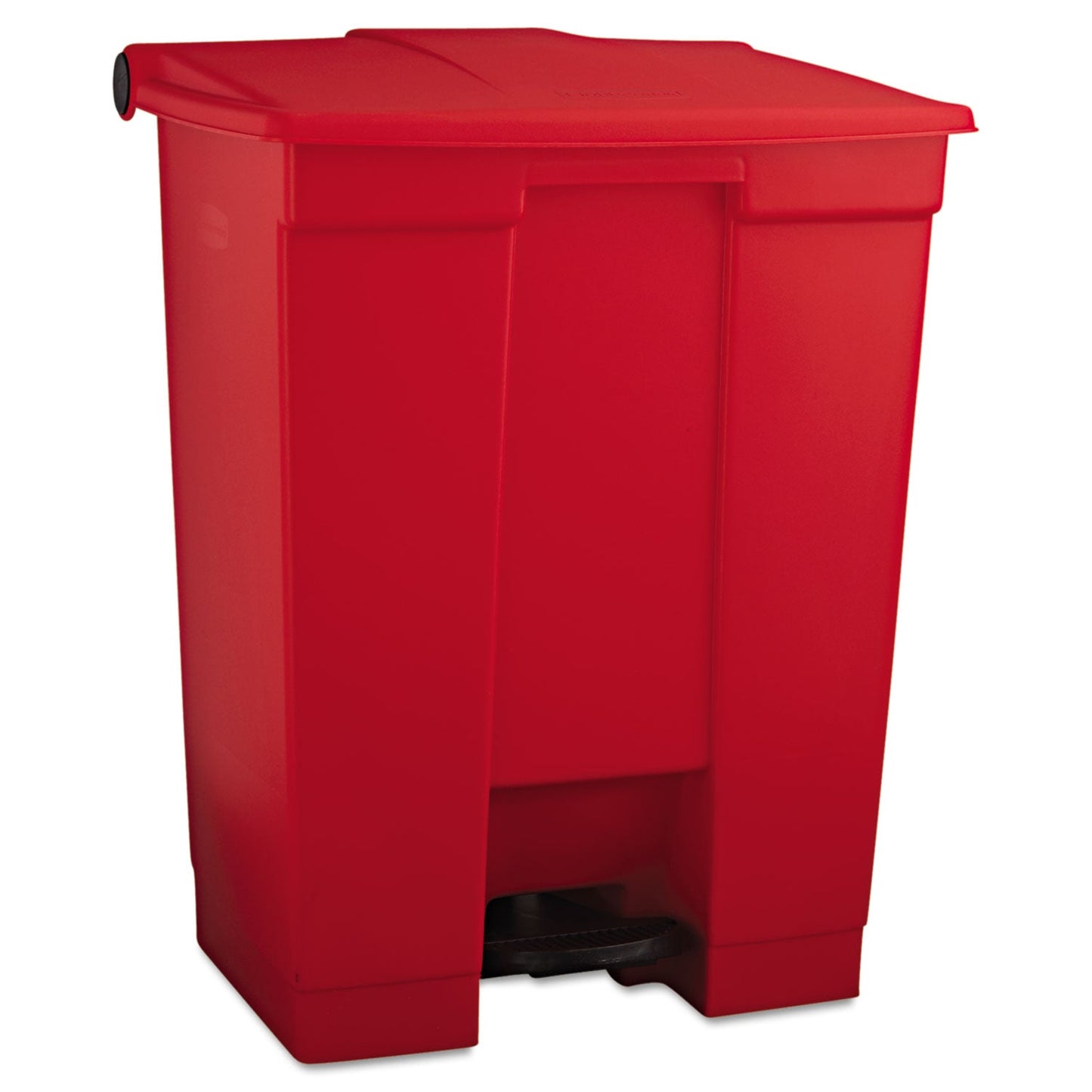 RCP614500RED Indoor Utility Step-On Waste Container, 18 gal, Plastic, Red RUBBERMAID COMMERCIAL PROD.