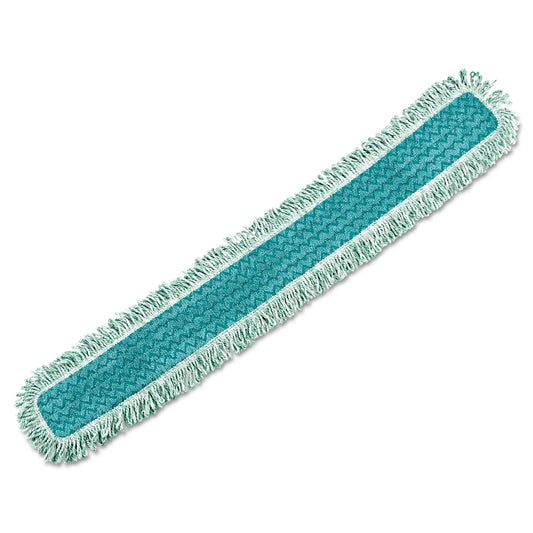 RCPQ449 Hygen Dust Mop Heads With Fringe, Green, 48", Microfiber