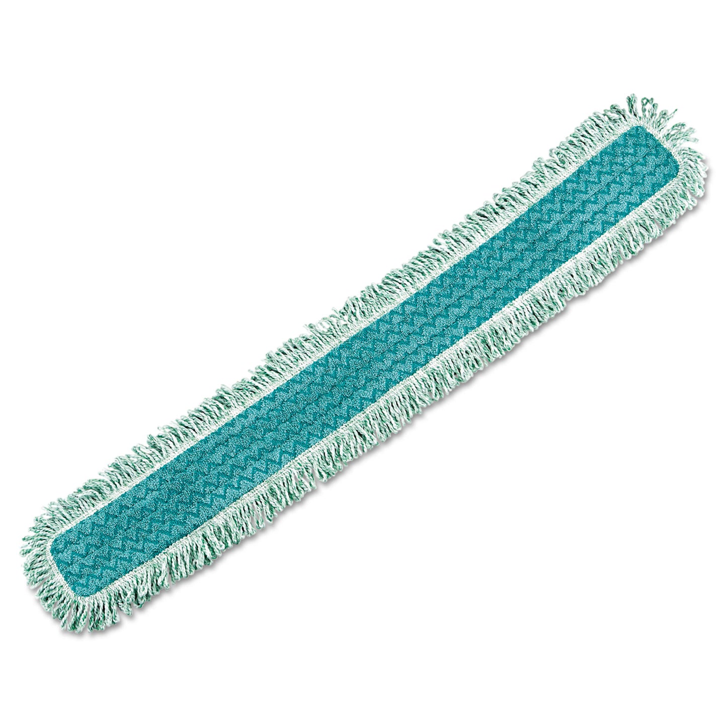 RCPQ449 Hygen Dust Mop Heads With Fringe, Green, 48", Microfiber