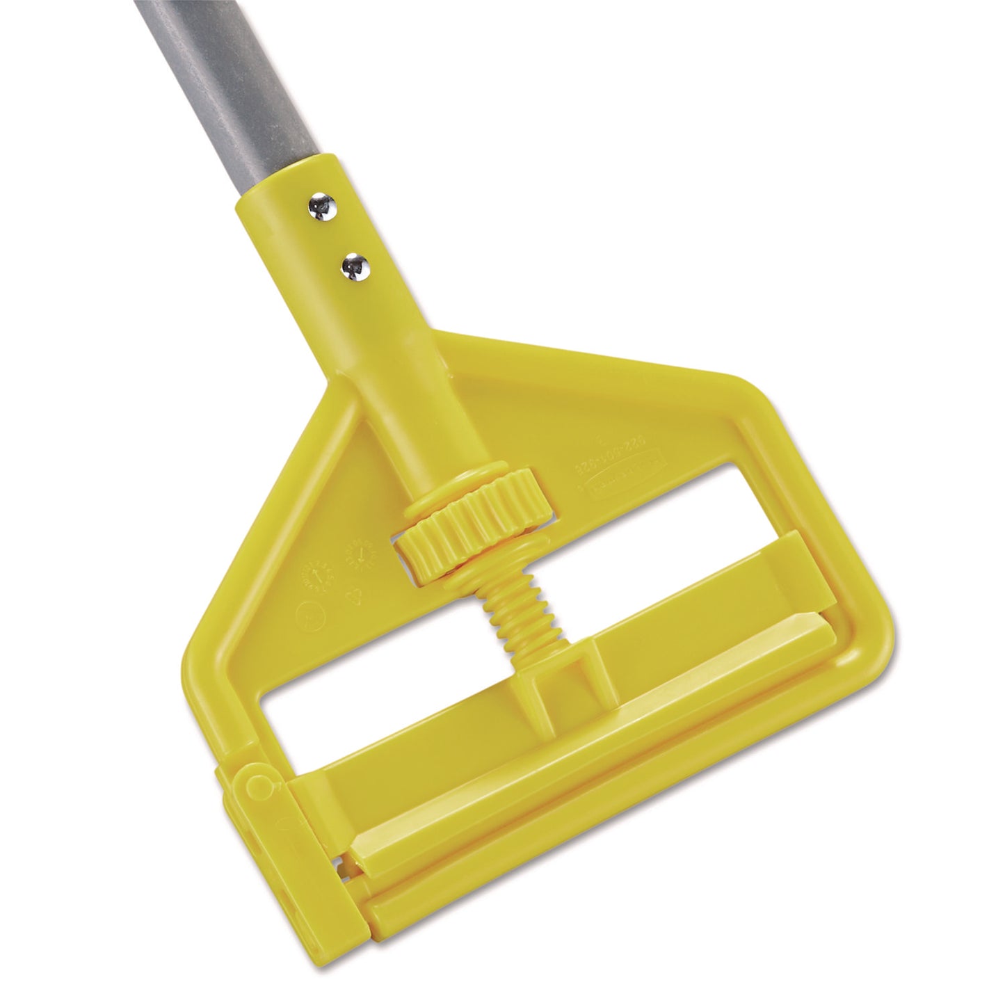 RCPH145 Invader Fiberglass Side-Gate Wet-Mop Handle, 54", Gray/Yellow RUBBERMAID COMMERCIAL PROD.