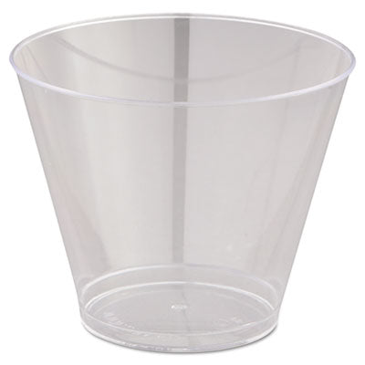 WNAT9S Comet Smooth Wall Tumblers, Squat, 9 oz, Plastic, Clear, 25/Pack, 20 Packs/Carton