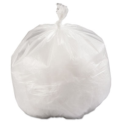 IBSLG334013NC High-Density Commercial Can Liners, 33 gal, 11.94 mic, 33" x 39", Natural, Interleaved Roll, 25 Bags/Roll, 6 Rolls/Carton