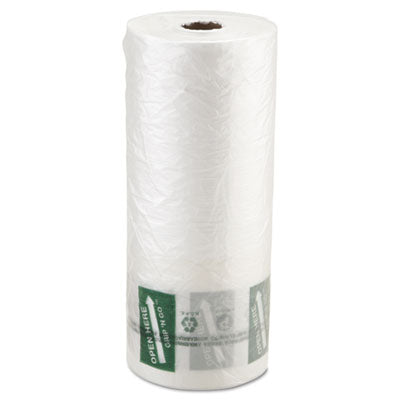 IBSPHMORE20NS Produce Bags, Fruits and Veggies - More Matters Labeling, 0.35 mil, 12" x 20", Clear, 875 Bags/Roll, 4 Rolls/Carton INTEGRATED BAGGING SYSTEMS