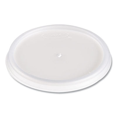 DCC4JL Plastic Lids, Vented, Fits 4 oz Hot Cups, Translucent, 100/Pack, 10 Packs/Carton