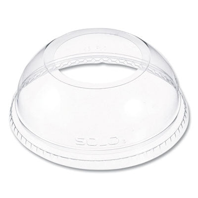 DCCDLW626 Open-Top Dome Lid, With 1.9" dia Hole, Fits 16 oz to 24 oz Cold Cups, Plastic, Clear, 1,000/Carton DART
