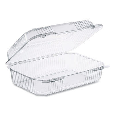 DCCC40UT1 StayLock Clear Hinged Lid Containers, Oblong, 6.81 x 9.4 x 3.1, Plastic, 125/Bag, 2/Carton