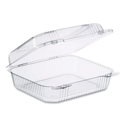 DCCC51UT1 StayLock Clear Hinged Lid Containers, 7.8 x 8.3 x 3, Clear, Plastic, 125/Bag, 2 Bags/Carton