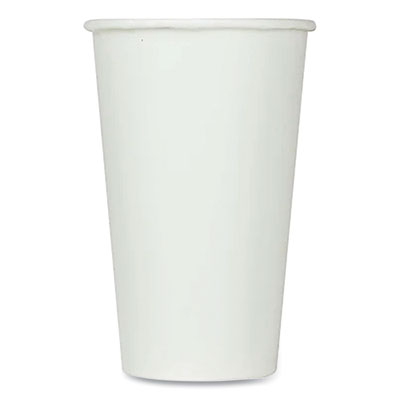 KRTCKCP16W Double Poly Paper Cold Cups, 16 oz, White, 1,000/Carton