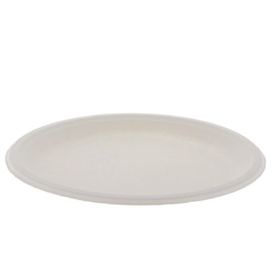 PCTMC50010PFREE EarthChoice PFAS Free Compostable Dinnerware, Plate, Sugarcane, 10.25" dia, Natural, 500/Carton