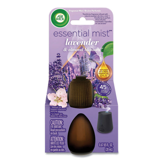 RAC98552 Essential Mist Refill, Lavender And Almond Blossom, 0.67 Oz Bottle, 6/carton