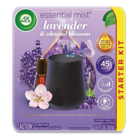RAC98576KT Essential Mist Starter Kit, Lavender and Almond Blossom, 0.67 oz. Bottle