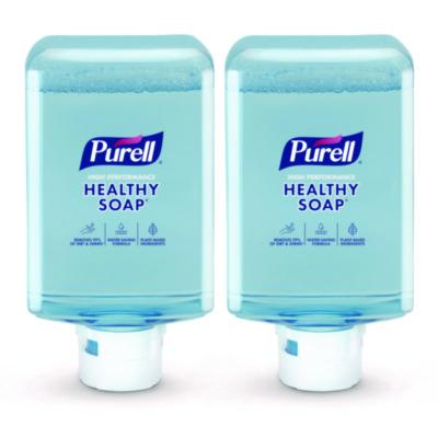 GOJ837102CT HEALTHY SOAP with CLEAN RELEASE Technology Refill, For ES10 Dispensers, Mandarin Grapefruit Scent, 1,200 mL, 2/Carton GO-JO INDUSTRIES