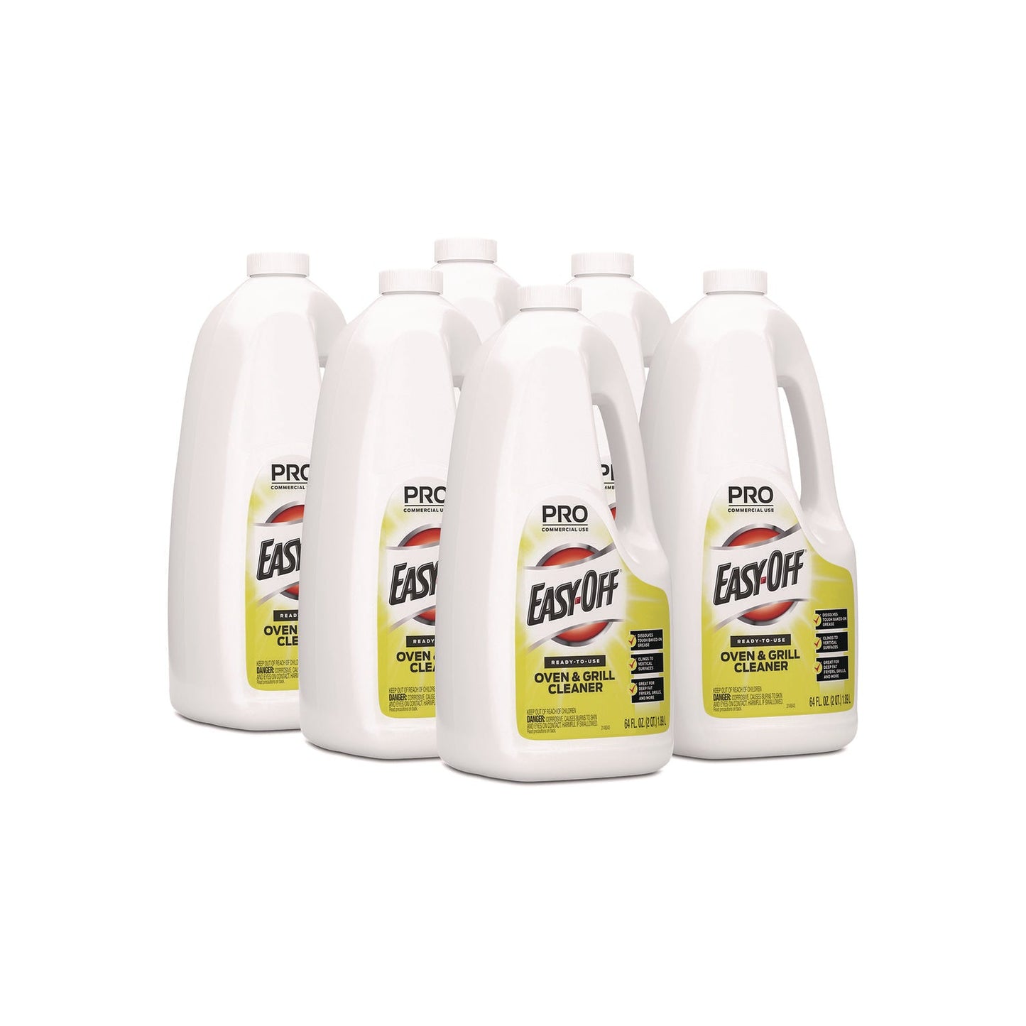 RAC80689CT Ready-to-Use Oven and Grill Cleaner, Liquid, 2 qt Bottle, 6/Carton Professional EASY-OFF