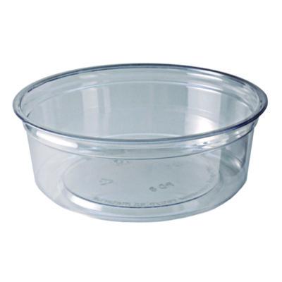FABRD8 Recycleware Round Deli Container, 8 oz, 4.6" Diameter x 1.7" h, Clear, Plastic, 500/Carton FABRI-KAL