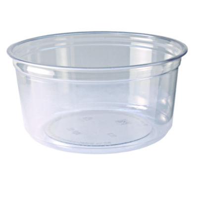 FABRD12 Recycleware Round Deli Container, 12 oz, 4.6" Diameter x 2.3" h, Clear, Plastic, 500/Carton FABRI-KAL