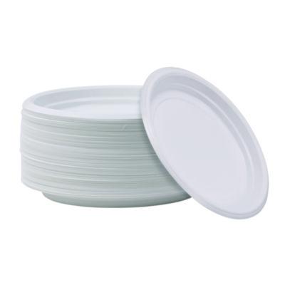 BWKPLTHIPS9WH Hi-Impact Plastic Dinnerware, Plate, 9" Dia, White, 500/carton BOARDWALK
