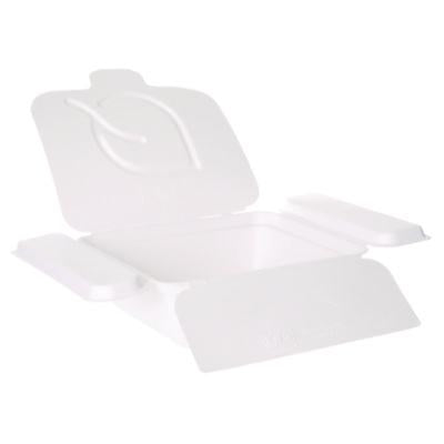 ECOEPFSC22NFA Vanguard Folia Renewable and Compostable Take-Out Container, 3 Compartments, 22 oz, 5.39 x 5.94 x 2, White, Sugarcane, 300/CT