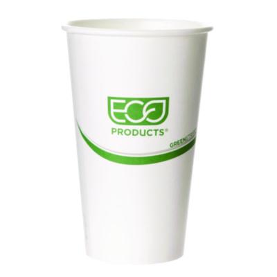 ECOEPBHC16GS GreenStripe Renewable and Compostable Hot Cups, 16 oz, Paper, 50/Pack, 20 Packs/Carton