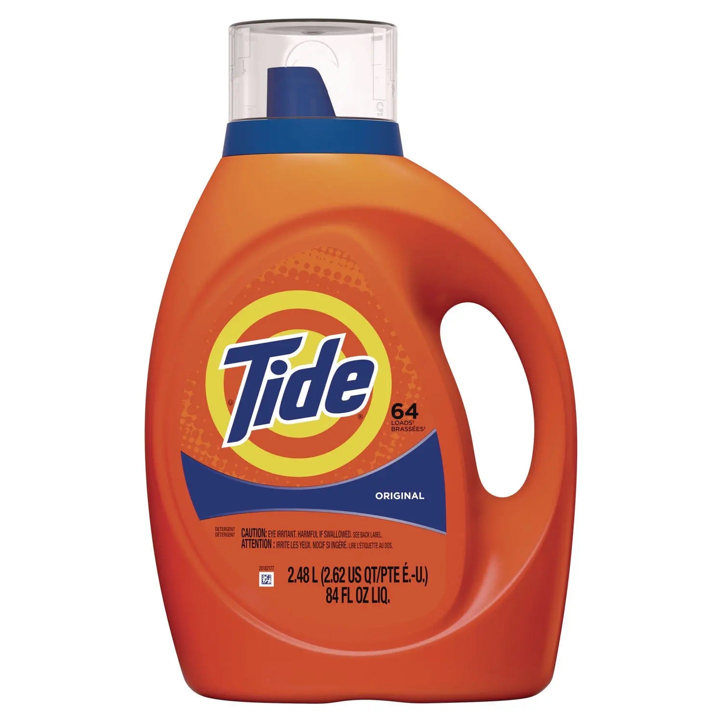 PGC12108 HE Liquid Laundry Detergent, Original Scent, 64 Loads, 80 oz Bottle, 4/Carton Tide
