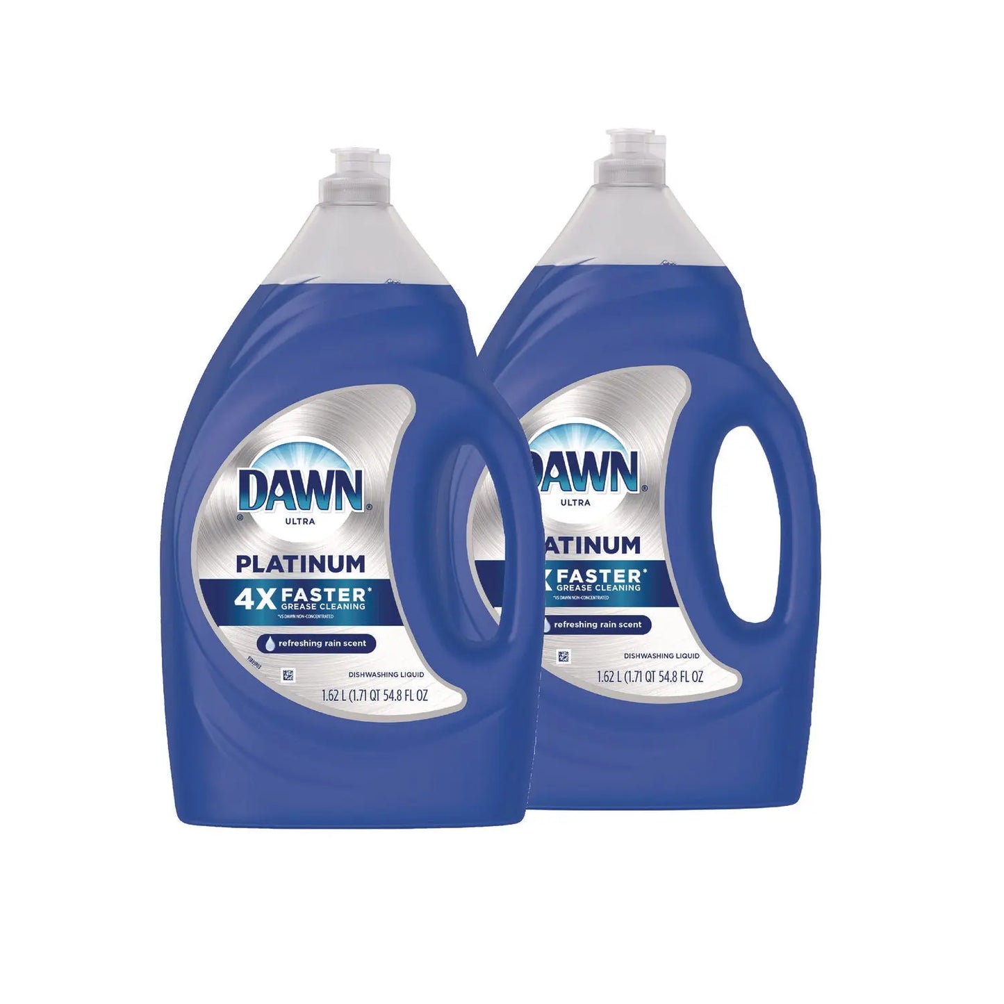 PGC04504 Platinum Liquid Dish Detergent, Refreshing Rain, 54.8 oz Bottle, 2/Pack Dawn