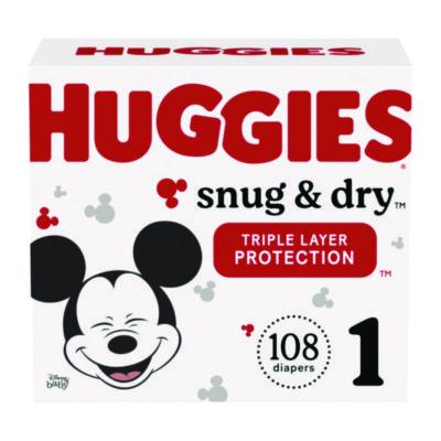 KCM56432 Snug and Dry Diapers, Size 1, 8 lbs to 14 lbs, 128/Carton KIMBERLY CLARK