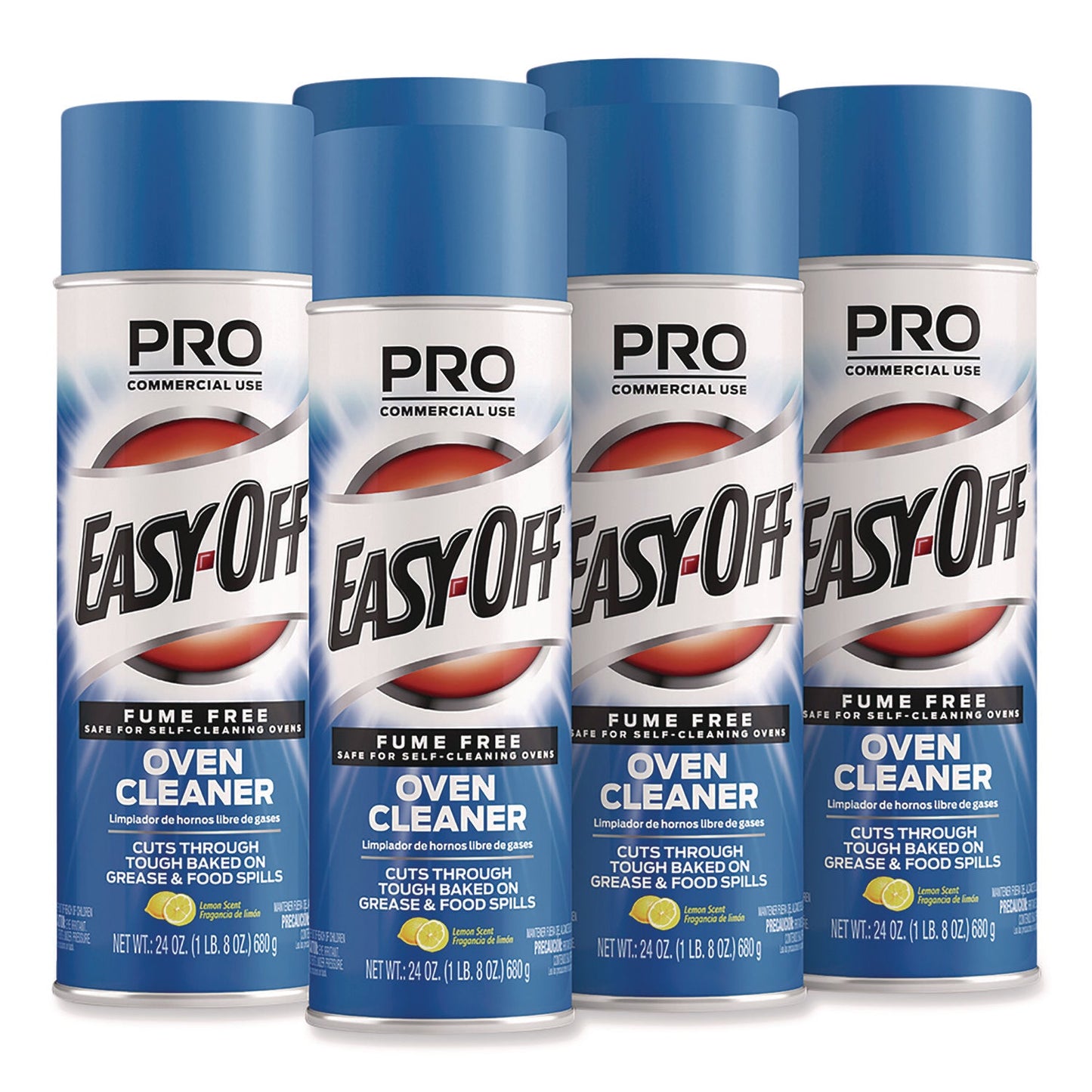 RAC85260 Fume Free Max Oven Cleaner, Foam, Lemon, 24 Oz Aerosol Spray, 6/carton Professional EASY-OFF