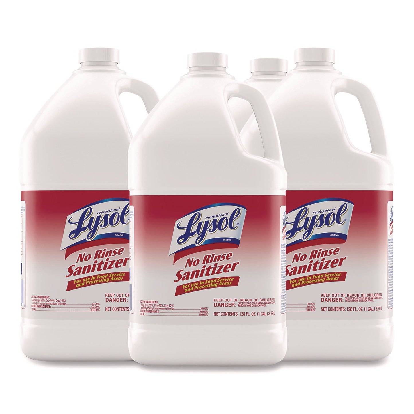RAC74389 No Rinse Sanitizer Concentrate, 1 Gal Bottle, 4/carton Professional LYSOL Brand