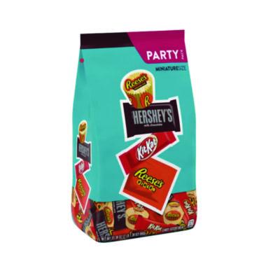 HRS20243 Party Pack Miniatures Milk Chocolate Variety, Assorted, 33.38 oz Bag